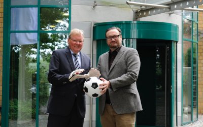 Michael Welling und Hermann Korfmacher im Gespräch zur Regionalliga West