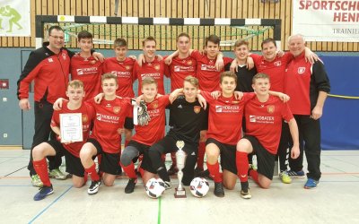 WDFV-B-Junioren-Hallenmeisterschaft: Spvg 20 Brakel jubelt im fünften Anlauf