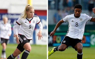 NRW-Top-Talente Nina Ehegötz und Benjamin Henrichs mit Fritz-Walter-Medaille  ausgezeichnet