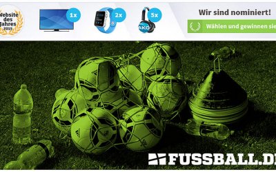 Unsere Amateure. Echte Profis: Fussball.de nominiert zur 