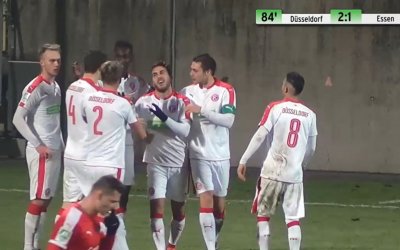 Regionalliga-Torshow: Fortuna stoppt RW Essen - Nullnummer im Revierderby