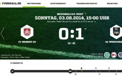 Der FUSSBALL.DE-Ergebnisbereich: Mehr als nur Zahlen